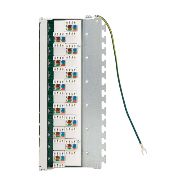 471897a2aabe04e9974535959fe821e7 Tripp Lite series Cat6a STP Patch Panel, 12 Ports, DIN Rail or Wall Mount, TAA