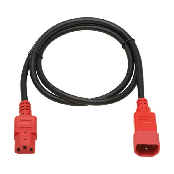 475f75a83b6acf7cd554ac6caa8278c3 Tripp Lite series PDU Power Cord, C13 to C14 - 10A, 250V, 18 AWG, 4 ft. (1.22 m), Red