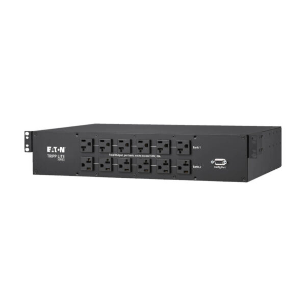 Tripp Lite series 2.9kW 120V Single-Phase ATS/Monitored PDU - 24 5-15/20R & 1 L5-30R Outlets, Dual L5-30P Inputs, 10 ft. Cords, 2U, TAA