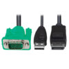 Tripp Lite series VGA to DisplayPort and USB-A Adapter Cable Kit for B020-U and B022-U KVM, 6 ft. (1.8 m)