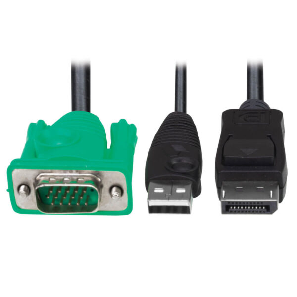 Tripp Lite series VGA to DisplayPort and USB-A Adapter Cable Kit for B020-U and B022-U KVM, 6 ft. (1.8 m)