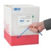 47ca9153f34f28b48345fb219fe6cfd6 Tripp Lite series Cat6 Gigabit Solid Core Plenum-Rated UTP CMP PVC Bulk Ethernet Cable, Blue, 1000 ft. (304.8 m), TAA