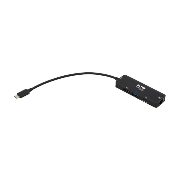 Tripp Lite series USB-C Multiport Adapter - 4K 60 Hz HDMI, USB 3.x (5Gbps) Hub Ports, GbE, 100W PD Charging, HDR, HDCP 2.2