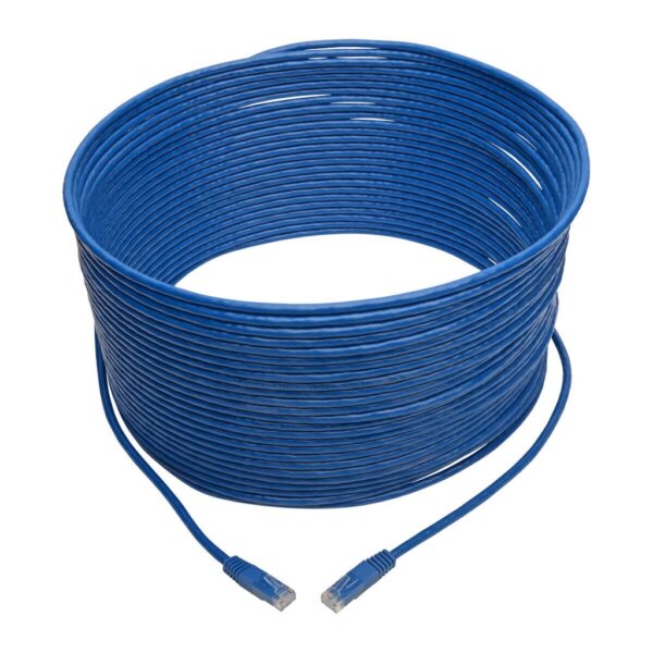 Tripp Lite series Cat6 Gigabit Molded (UTP) Ethernet Cable (RJ45 M/M), PoE, Blue, 75 ft. (22.86 m)