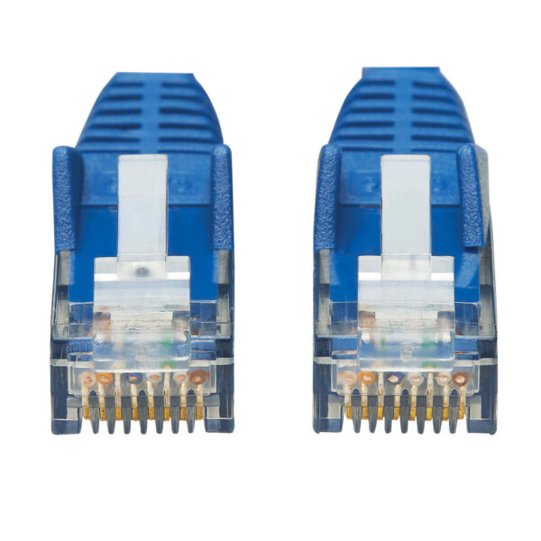 48166d08fdd4dfc0798373abaa627d0f-3 Tripp Lite series Cat6 Gigabit Snagless Molded UTP Ethernet Cable (RJ45 M/M), PoE, CMR-LP, Blue, 50 ft. (15.24 m), TAA