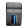 Tripp Lite series USB 3.0 All-in-One Keystone/Panel Mount Angled Coupler (F/F), Black