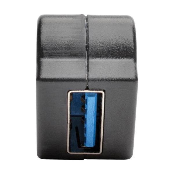 Tripp Lite series USB 3.0 All-in-One Keystone/Panel Mount Angled Coupler (F/F), Black