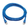 Tripp Lite series Cat6a 10G Snagless F/UTP Ethernet Cable (RJ45 M/M), PoE, CMR-LP, Blue, 10 ft. (3.05 m), TAA