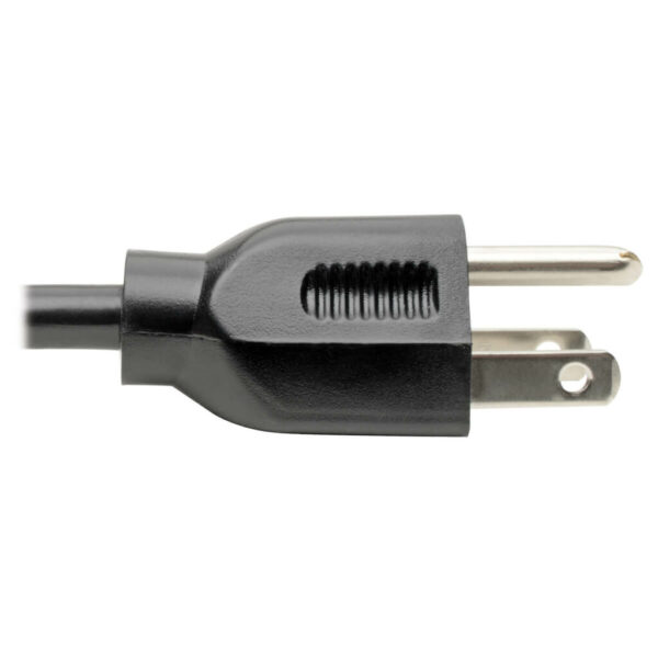484d2e6b55e4423517a3e24c846cec82 Tripp Lite series Computer Power Cord, NEMA 5-15P to Left-Angle C13 - 10A, 125V, 18 AWG, 6 ft. (1.83 m), Black