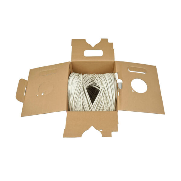 Tripp Lite series Cat5e 350 MHz Solid Core Plenum-Rated (UTP) PVC Bulk Ethernet Cable - White, 1000 ft. (304.8 m), TAA