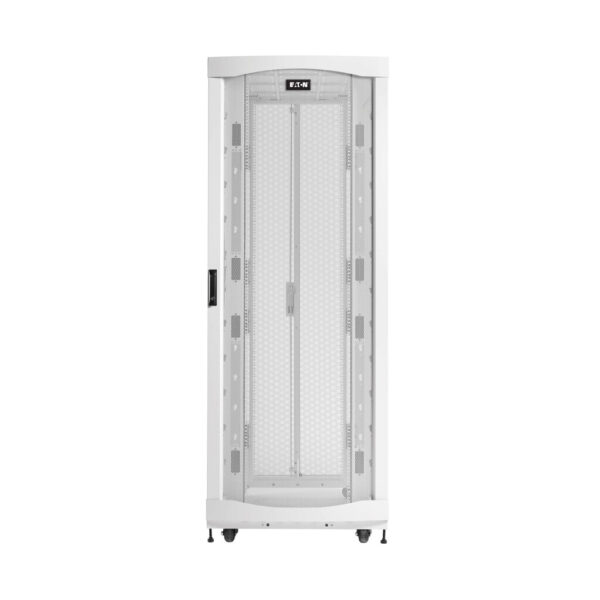 Eaton SmartRack 45U Extra-Deep Extra-Wide Heavy-Duty Rack Enclosure Cabinet for AI Servers, White