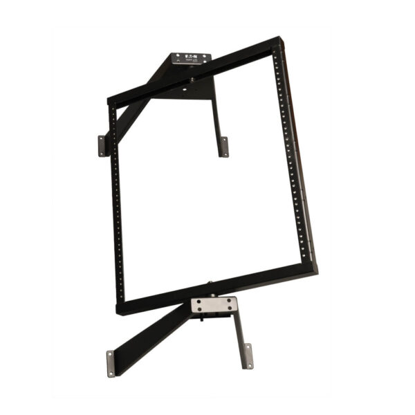 Tripp Lite series SmartRack 12U Flat-Pack Low-Profile Switch-Depth Wall-Mount Pivoting 2-Post Open Frame Rack