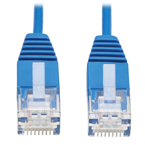 Tripp Lite series Cat6a 10G Molded Ultra-Slim UTP Ethernet Cable (RJ45 M/M), Blue, 7 ft. (2.13 m)