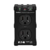 Tripp Lite series Isobar 2-Outlet Surge Protector, Direct Plug-In, 1410 Joules, Diagnostic LEDs, Black Metal Housing