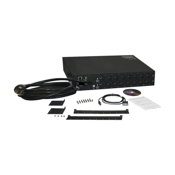 Eaton 2.9kW Single-Phase Monitored PDU - 120V Outlets (16 5-15/20R), L5-30P, 10 ft. (3.05 m) Cord, 2U Rack-Mount, TAA