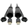 49784b3e84a7edddfbde35a9cfa63c1c Tripp Lite series High-Speed HDMI Cable (M/M) - 4K 60 Hz, HDR, Industrial, IP68, Hooded Connectors, Black, 12 ft.