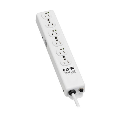 Tripp Lite series Safe-IT Medical-Grade Power Strip, UL 1363, 6x Hospital-Grade Outlets, Antimicrobial, 6 ft. Cord