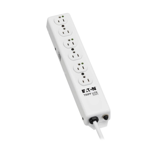 4983579881a84aa44d3b0730b0e1ba85 Tripp Lite series Safe-IT Medical-Grade Power Strip, UL 1363, 6x Hospital-Grade Outlets, Antimicrobial, 6 ft. Cord