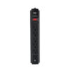 Tripp Lite series Protect It! 6-Outlet Surge Protector, 15 ft. Cord, 1200 Joules, Black Housing