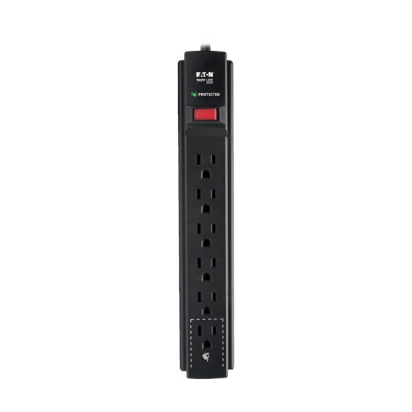 Tripp Lite series Protect It! 6-Outlet Surge Protector, 15 ft. Cord, 1200 Joules, Black Housing