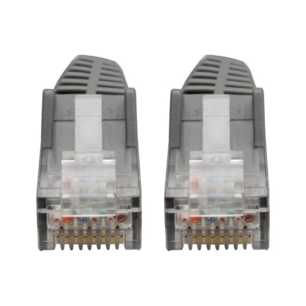 49a1aae2040fef43301be8c243380a73 Tripp Lite series Cat6 Gigabit Snagless Molded (UTP) Ethernet Cable (RJ45 M/M), PoE, Gray, 6-in. (15.24 cm)