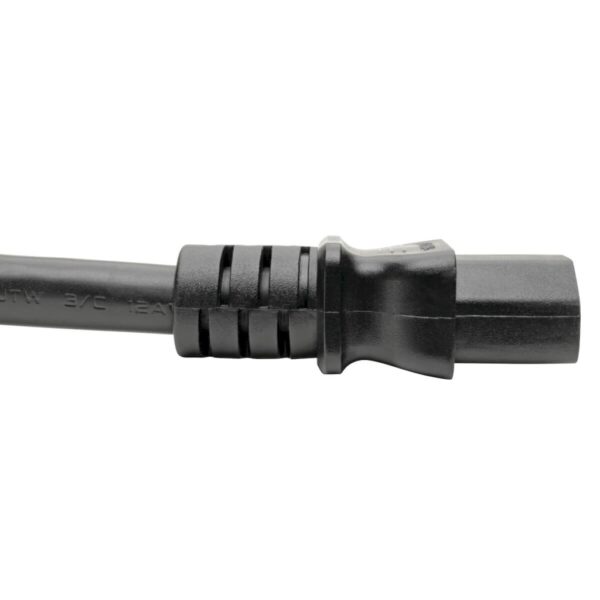 Tripp Lite series C20 to C13 Power Cord for Computer - Heavy-Duty, 15A, 100-250V, 14 AWG, 7 ft. (2.13 m), Black