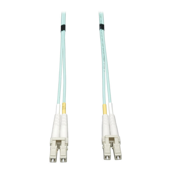 Tripp Lite series 10Gb Duplex Multimode 50/125 OM3 LSZH Fiber Patch Cable (LC/LC) - Aqua, 0.5M (20-in.)