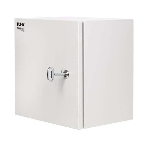 Tripp Lite series SmartRack Outdoor Industrial Enclosure with Lock - NEMA 4, Surface Mount, Metal Construction, 14 x 14 x 6 in., Gray