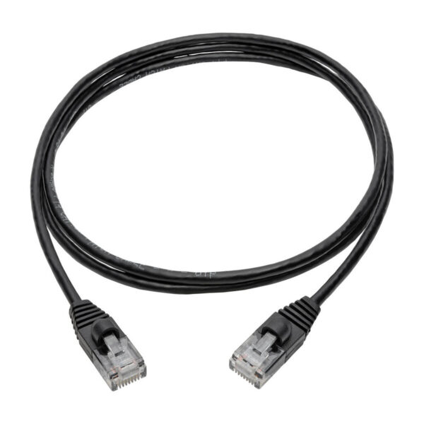 4a3e22a3e9fef65adf2dd0f34b4e79e2 Tripp Lite series Cat6a 10G Snagless Molded Slim UTP Ethernet Cable (RJ45 M/M), Black, 4 ft. (1.22 m)