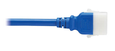 Tripp Lite series PDU Power Cords, C19 to P-Lock C20 - Heavy-Duty, 20A, 250V, 12 AWG, 4 ft. (1.2 m), Blue, 6 Pack