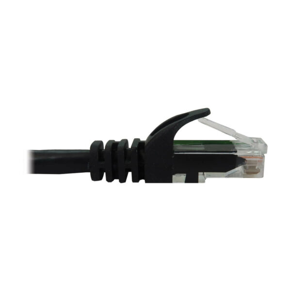 Tripp Lite series Cat6a 10G Snagless Molded UTP Ethernet Cable (RJ45 M/M), PoE, Black, 6 in. (15 cm)