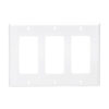 4a752481c7d61c763ef1bf2fd5ef7779 Tripp Lite series Triple-Gang Faceplate, Decora Style - Vertical, White, TAA