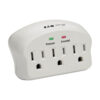 Tripp Lite series Protect It! 3-Outlet Surge Protector, Direct Plug-In, 735 Joules, 2 Diagnostic LEDs