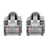 Tripp Lite series Cat6a 10G Snagless Shielded STP Ethernet Cable (RJ45 M/M), PoE, Gray, 6 ft. (1.83 m)