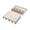 4a981dc4ad51821144e53ab440b759ca Tripp Lite series Pre-Configured Unshielded Cat6 4-Port Surface-Mount Box, 110 IDC, RJ45, White, TAA - N236-004-WH