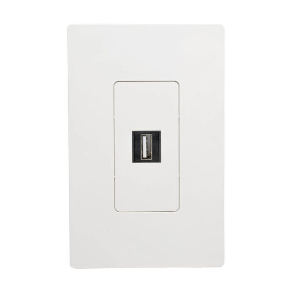 Tripp Lite series USB 2.0 All-in-One Keystone/Panel Mount Angled Coupler (F/F), Black