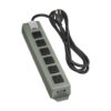 Tripp Lite series Industrial Power Strip Metal, Lighted Power Switch, 6-Outlet, 6 ft. (1.8 m) Cord