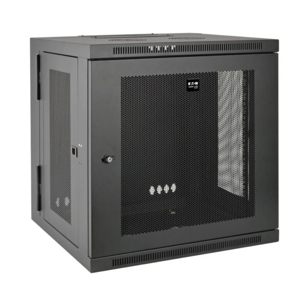 4b59ccbaf689fcbc2c5e41ab1334c4a2 Tripp Lite series SmartRack 10U Low-Profile Switch-Depth Wall-Mount Small Rack Enclosure, Hinged Back