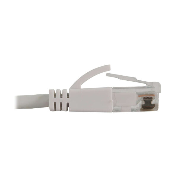 4b6ac51822bf6902a1ea14aed7b49292 Tripp Lite series Cat6a 10G Snagless Molded Slim UTP Ethernet Cable (RJ45 M/M), PoE, White, 1 ft. (0.3 m)