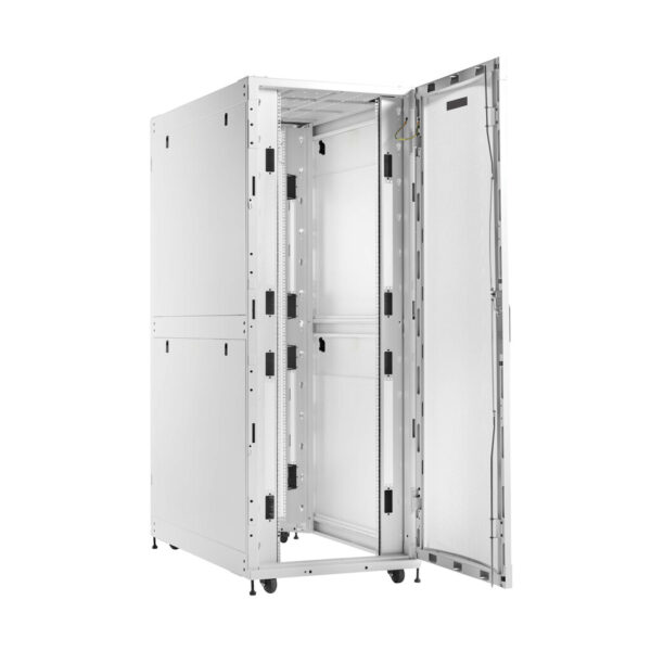 Eaton SmartRack 45U Extra-Deep Extra-Wide Heavy-Duty Rack Enclosure Cabinet for AI Servers, White