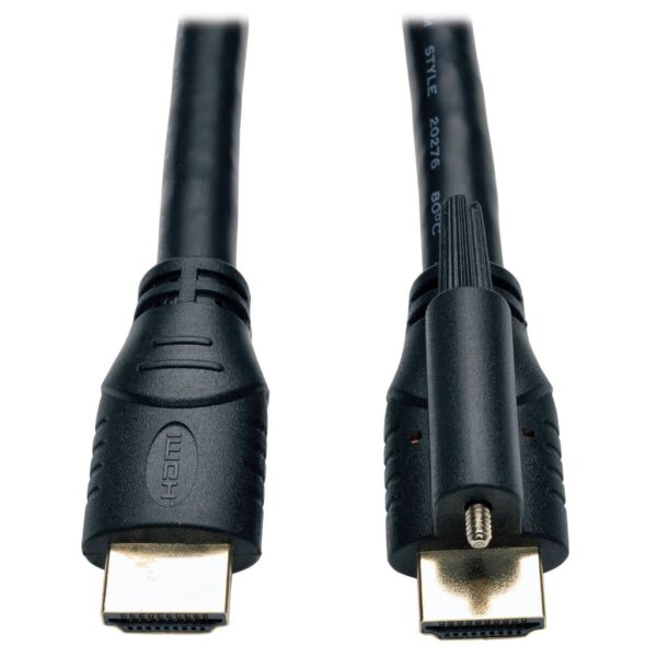 Tripp Lite series High Speed HDMI Cable with Ethernet and Locking Connector, UHD 4K, 24AWG (M/M), 6 ft. (1.83 m)