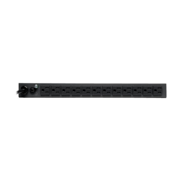 Tripp Lite series 1.4kW Single-Phase Local Metered PDU, 120V Outlets (13 5-15R), 5-15P, 100-127V Input, 15 ft. (4.57 m) Cord, 1U Rack-Mount