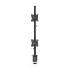 Tripp Lite series Dual Vertical Flat-Screen Desk Stand/Clamp Mount, 15 in. to 27 in. Flat-Screen Displays