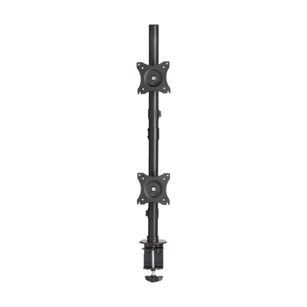 Tripp Lite series Dual Vertical Flat-Screen Desk Stand/Clamp Mount, 15 in. to 27 in. Flat-Screen Displays