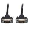 Tripp Lite series Low-Profile VGA High-Resolution RGB Coaxial Cable (HD15 M/M), 6 ft. (1.83 m)