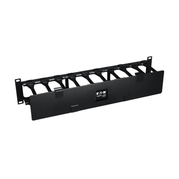Tripp Lite series SmartRack 2U High Capacity Horizontal Cable Manager - Finger duct with dual-hinge cover