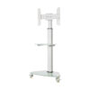 4ccbde256f3ebe2ef18669ef9464f1fb Tripp Lite series Premier Rolling TV Cart for 37” to 70” Displays, Frosted Glass Base and Shelf, Locking Casters, White