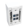 Tripp Lite series Single-Gang Surface-Mount Back Box, White, TAA