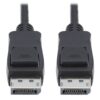 Tripp Lite series DisplayPort 1.4 Cable with Latching Connectors, 8K (M/M), Black, 1 ft. (0.31 m)