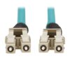 Tripp Lite series 10Gb Rigid Industrial Duplex Multimode 50/125 OM3 Fiber Patch Cable (LC/LC) - IP68, Aqua, 5 m (16.4 ft.)